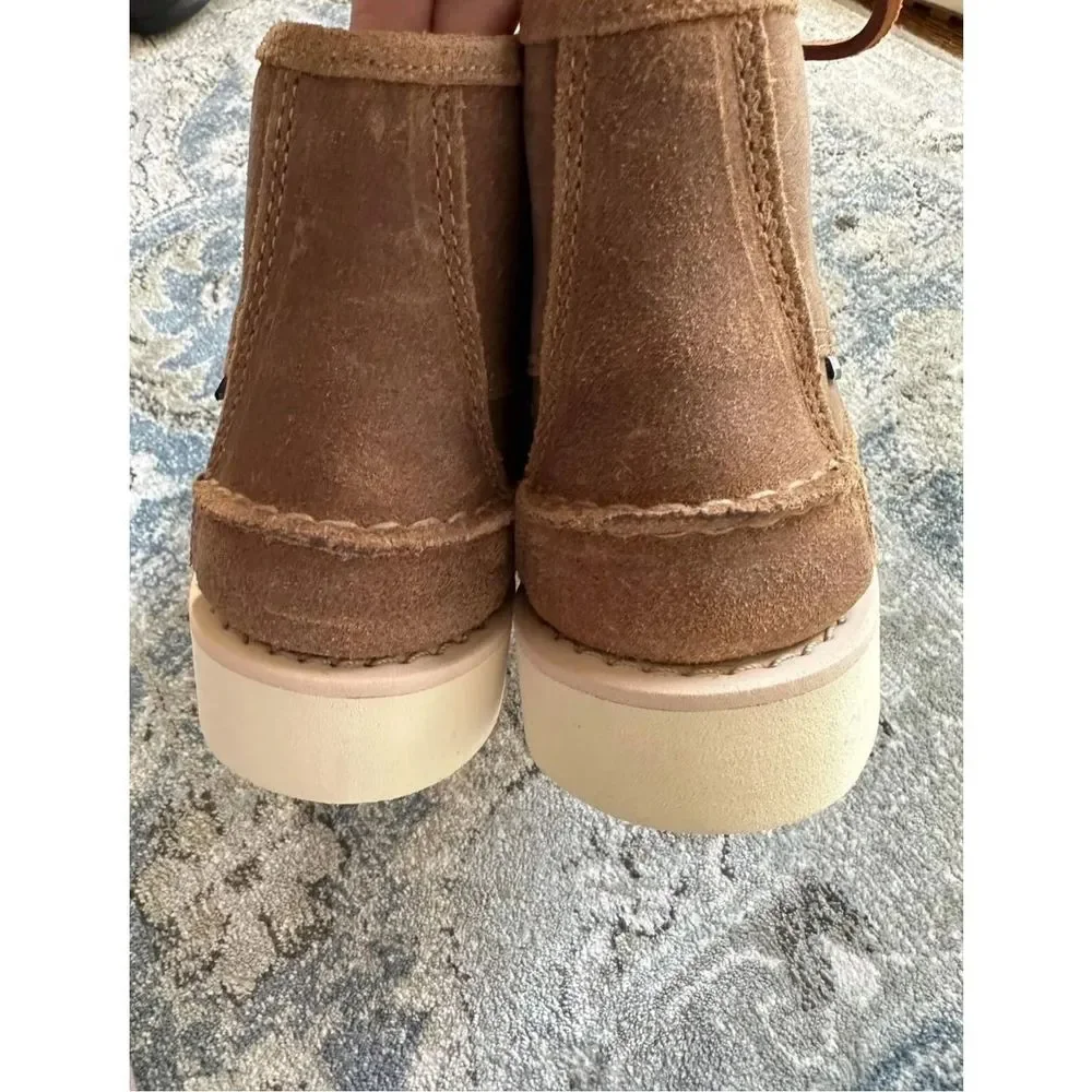 New Sebago Keuka Mid BEIGE CAMEL Size Us8